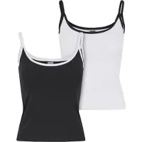 Urban Classics Top zwart / wit