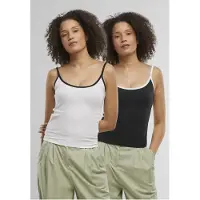 Urban Classics Top zwart / wit