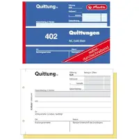 Herlitz Formularbuch "Quittung 402", DIN A6, 2 x 40 Blatt