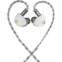 MoonDrop Aria 2 - In-Ear Monitor - IEM - Dynamische Driver - Audiofiele Oordoppen - Verwisselbare Kabel - Comfortabele Pasvorm - Zilver