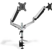 Digitus DA-90353 flat panel bureau steun 68,6 cm (27") Klem Zwart, Zilver