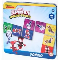 Toy Universe DISNEY SPIDEY PUZZELSPEL VOOR KINDEREN DOMINO 24 KAARTEN METALEN DOOS 3+
