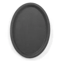 Hendi Ovaal dienblad – antislip – schok- en breukbestendig – 160x230 mm – zwart