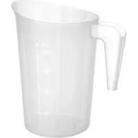Hendi Stapelbare maatbeker – 2 liter – vaatwasmachinebestendig – polypropyleen – met reliëfschaal
