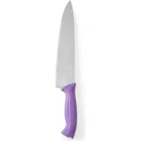 Hendi Koksmes – Polypropyleen Heft – HACCP Richtlijnen – 385 mm – Paars