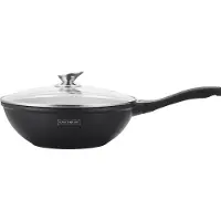 Pricenet Roestvrijstalen wokpan met antiaanbaklaag, 28 cm, RL BW28-ML,