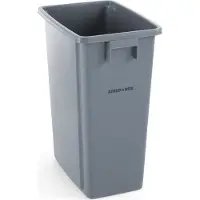Hendi Smalle afvalbak – 60L – lichtgrijs – compact ontwerp – polypropyleen