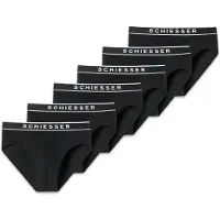 Schiesser Slip zwart / wit gemêleerd