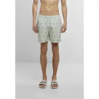 Urban Classics Zwemshorts navy / mintgroen