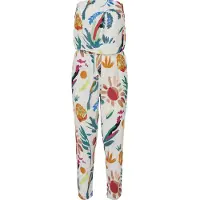 Urban Classics Jumpsuit petrol / oranje / rood / wit