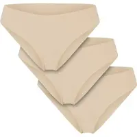 Urban Classics - Lasercut Brazilian 3-Pack Slip set - XS - Beige