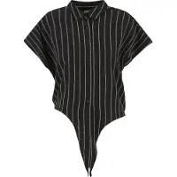 Urban Classics Blouse zwart / wit