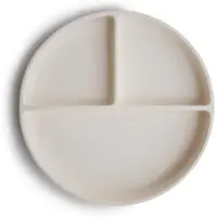Mushie - Silicone Plate - Ivory - 18.5 cm