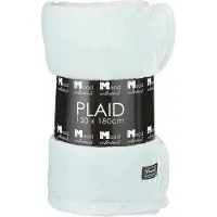 In the Mood Mica Decorations Famke Fleece Plaid - L180 x B130 cm - Mintgroen