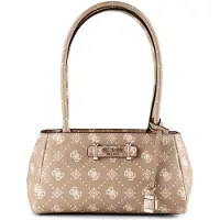 GUESS Schoudertas 'Carrie' taupe / wit