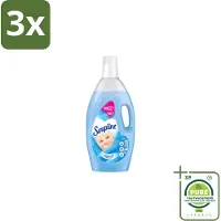 Soupline 3 x – Wasverzachter – Hemels Fris – 1,9 L - Grootverpakking - Wasverzachter - Wasgoed Verzachter - Hemels Fris - Wasverzachter Hemels Fris - Wasverzachter Voor Kleding