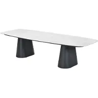 Garden Impressions Noah tuintafel 320x120 cm - donker grijs - verona sand