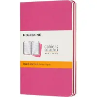 Moleskine Cahier Journals - Pocket - Gelinieerd - Roze - set van 3