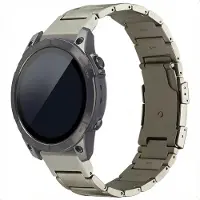 Accezz Mat Titanium bandje - Garmin 22 mm aansluiting - Titanium