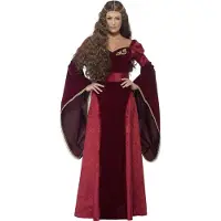 Vegaoo Middeleeuwse koninginnen outfit voor vrouwen - Verkleedkleding - XL