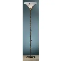 KÖGL Vloerlamp Campana, dimbaar, bruin / roest, Woon-/ Eetkamer, metaal, Landelijk, vloerlamp