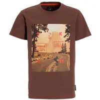 Me & My Monkey T-shirt bruin Jongens Katoen Ronde hals Printopdruk - maat 146/152