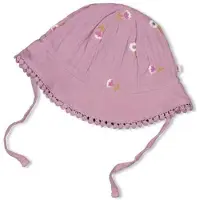 Feetje zonnehoed Flower Ranch violet Paars Meisjes Mousseline Bloemen - maat 74-86