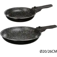 5five Simply Smart Aluminium Koekenpannenset - 20 cm & 26 cm, zwart