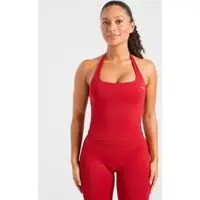 AYBL Enhance Seamless Halterneck Top, rood