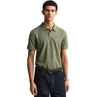 Gant Polo Men Reg Shield SS Pique Polo Dark Cactus Melange-S