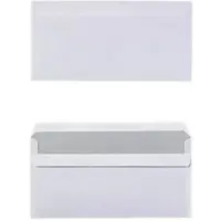 Viking enveloppen zonder venster DL 220 (B) x 110 (H) mm zelfklevend wit 75 g/m² 1000 stuks