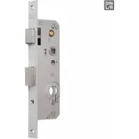 Nemef 8691 Deurslot | DM40mm | PC72mm | voorplaat staal verzinkt 24x245mm rechthoekig | zamac verzinkte dag- en nachtschoot | DR 1+3/2+4 - 9869131401