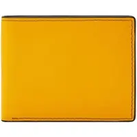 Fossil Leren Portemonnee Steven FPW Bifold Wallet Golden Yellow Mosterdgeel