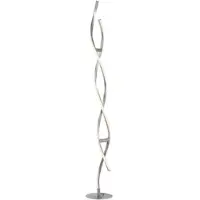 LOLA Smart LED vloerlamp LOLAsmart Swing Swing, dimbaar, alu / grijs / zink, Woon-/ Eetkamer, Aluminium, Modern