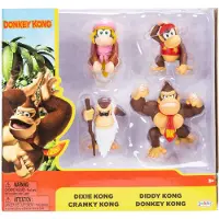 Jakks pacific Nintendo Super Mario 6 cm Donkey Kong, Diddy Kong, Cranky Kong Limited Edition