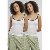 Urban Classics Top zwart / wit