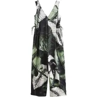 Next Jumpsuit spar / lichtgroen / zwart / wit