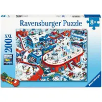 Ravensburger Drukte in het winterdorp Ravensburg. 12004265