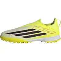 Adidas Sportschoen 'F50 League' geel / lichtgrijs / karmijnrood / zwart