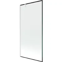 Mexen Next 1-vleugelige douchewand 90 x 150 , zwart frame, wit - 895-090-000-00-70-20