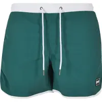 Urban Classics Zwemshorts groen / wit