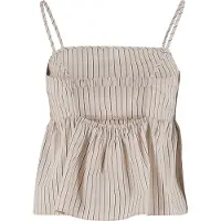 Urban Classics Top beige / zwart / wit