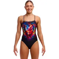 Funkita Single Strap Swimsuit Zwart AUS 12 Vrouw