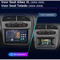 Junsun Andriod 15 Autoradio Geschikt voor Seat Altea XL 2004-2015 - Draadloze CarPlay Andriod Auto - GPS-navigatiesysteem - Bluetooth - 9 Inch TouchScreen - WiFi - Stuurwielbediening - RDS- USB