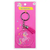 Paper Dreams Sleutelhanger met kwastje | Acryl sleutelhanger - Unicorn