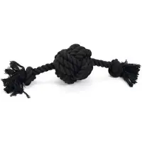 Beeztees Hondenspeelgoed Flostouw Bal Bari Zwart 34 X 10 X 9 Cm 255 G