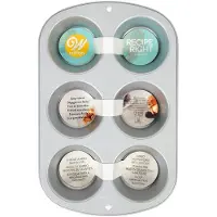 Wilton Muffin Bakvorm - 6 Jumbo Cupcakes en Muffins - 34x23 cm - Muffinvorm