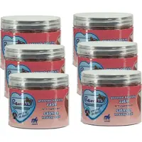 Renske Gezonde Beloning Hartjes 100 g - Hondensnacks - 6 x Zalm