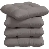 vidaXL Zitkussens 4 st Stof Taupe 40 x 40 x 12 cm