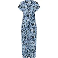 Kaffe Jumpsuit 'KAMille' lichtblauw / zwart / wit
